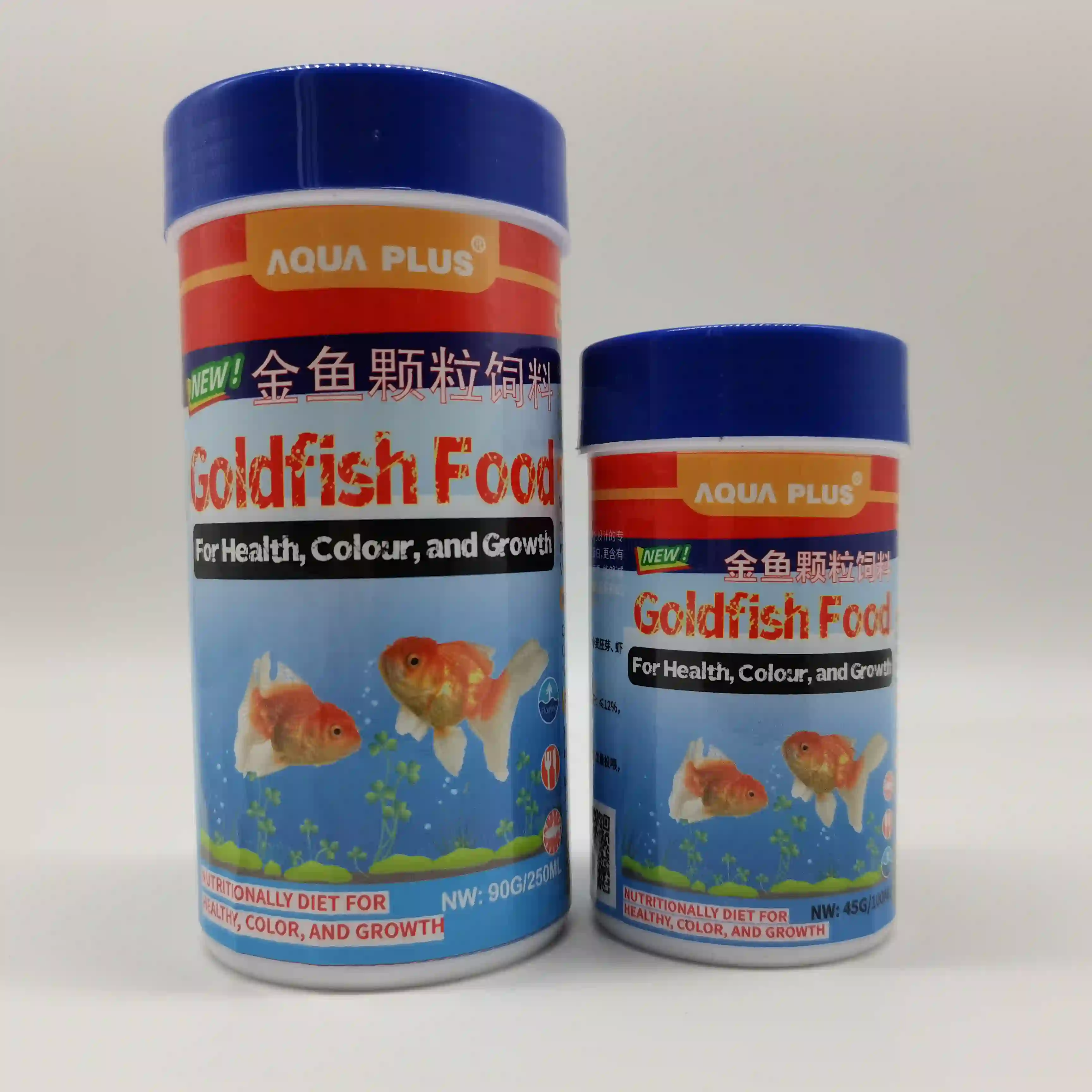 Makanan ikan akuarium ikan emas tunggal